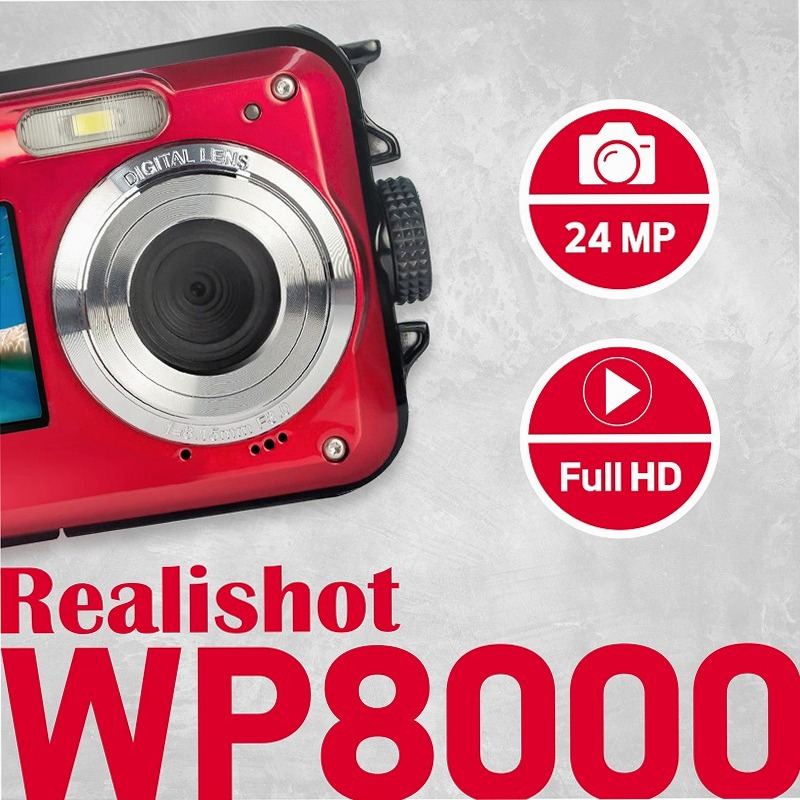 Fotocamera Digitale Impermeabile AgfaPhoto Realishot WP8000 3f/ Nero
