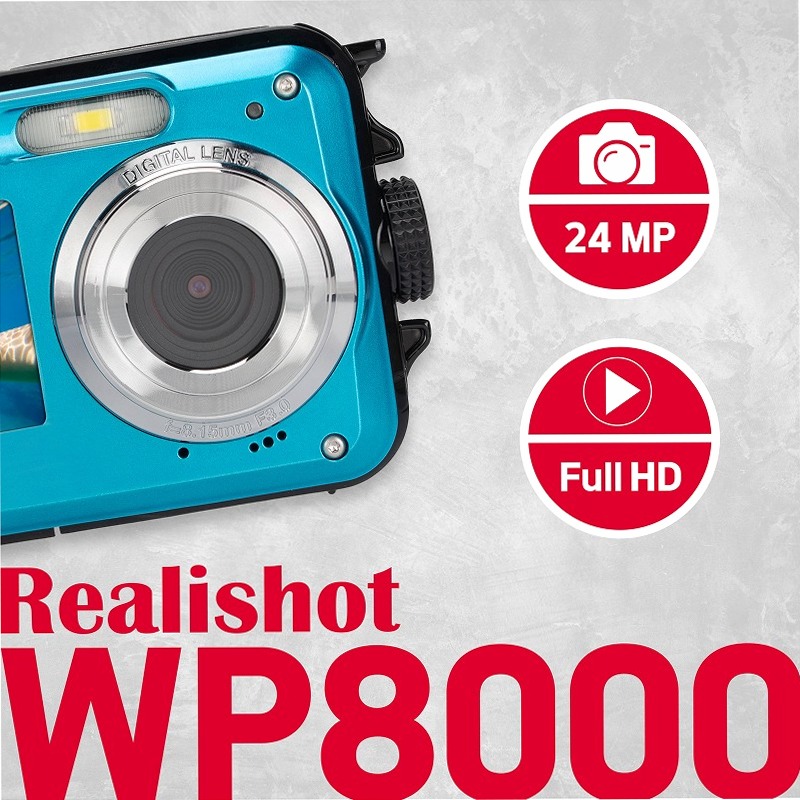 Fotocamera Digitale Impermeabile - AgfaPhoto Realishot WP8000 - Impermeabile 3mt