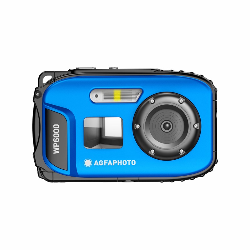 AgfaPhoto Realishot WP6000 – Fotocamera Waterproof 3m, 18MP CMOS, Video HD, Zoom Digitale 16x & Specchio Selfie Cromo
