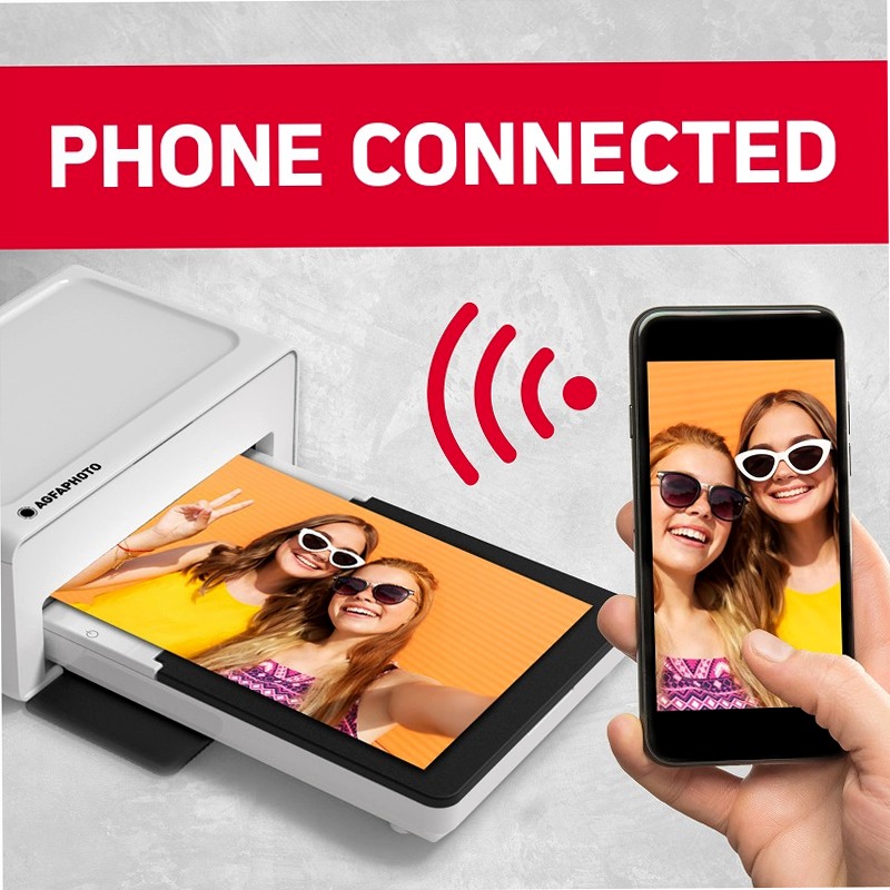 Stampante Fotografica Portatile AgfaPhoto Realipix MOMENTS - Bianco 10ppm