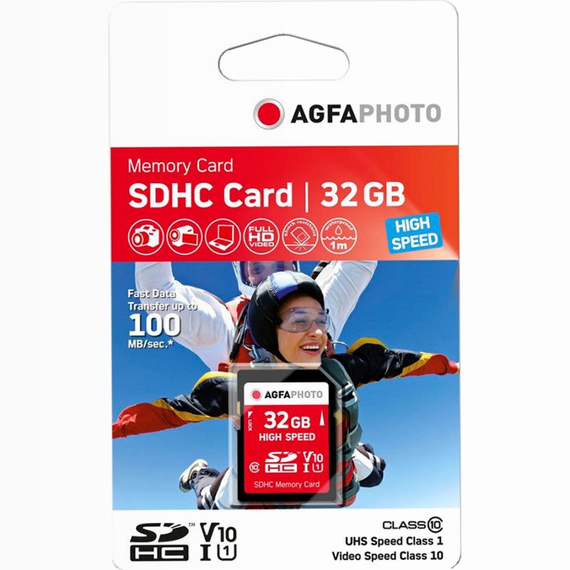 Scheda SD - Memory Card SDHC AgfaPhoto 32 GB - CLASSE 10