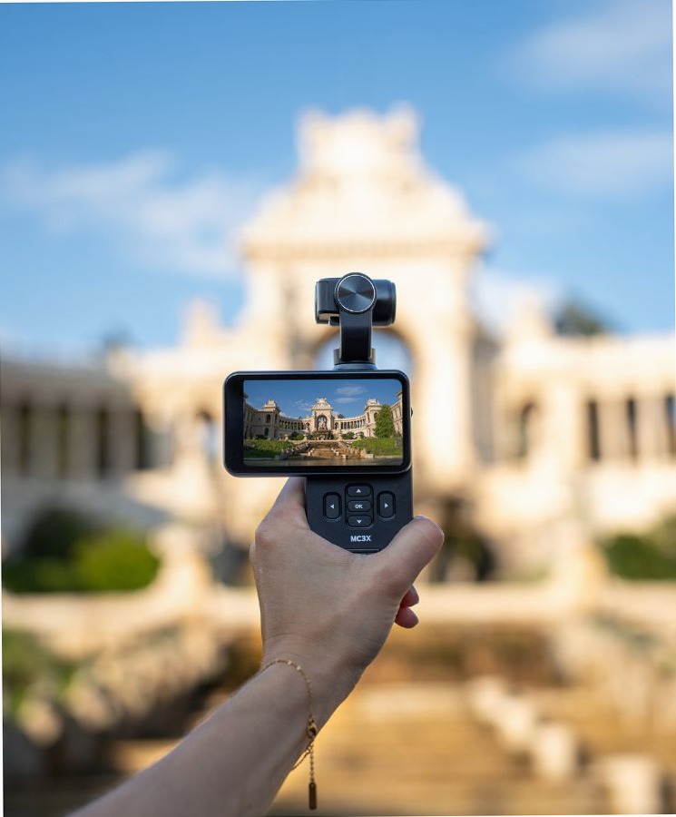 Gimbal Camera Realimove MC3X AgfaPhoto - Stabilizzazione a 3 Assi 120° 4K
