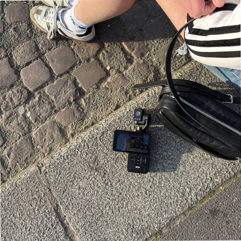 Gimbal Camera Realimove MC3X AgfaPhoto - Stabilizzazione a 3 Assi 120° 4K