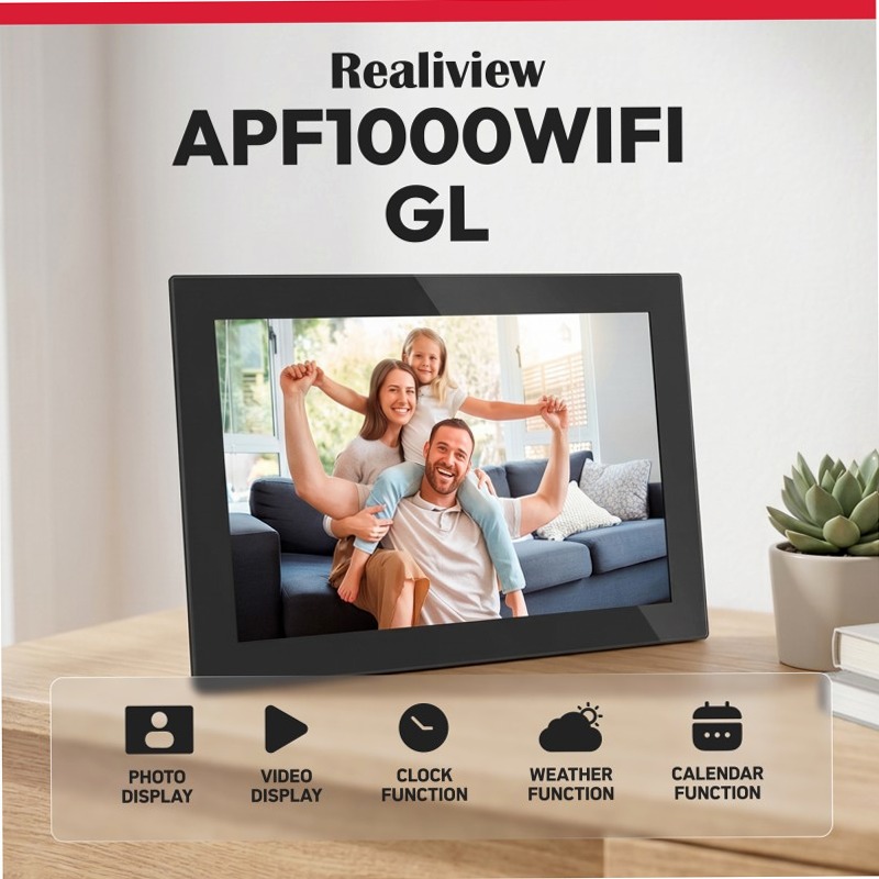 Cornice Foto Digitale Connessa – AgfaPhoto Realiview APF1000WIFIGL – Schermo Tattile