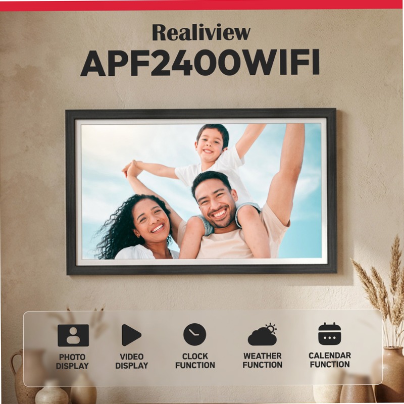 Cornice Fotografica Digitale Connessa - Agfaphoto Realiview APF2400 WIFI - 24” Full HD
