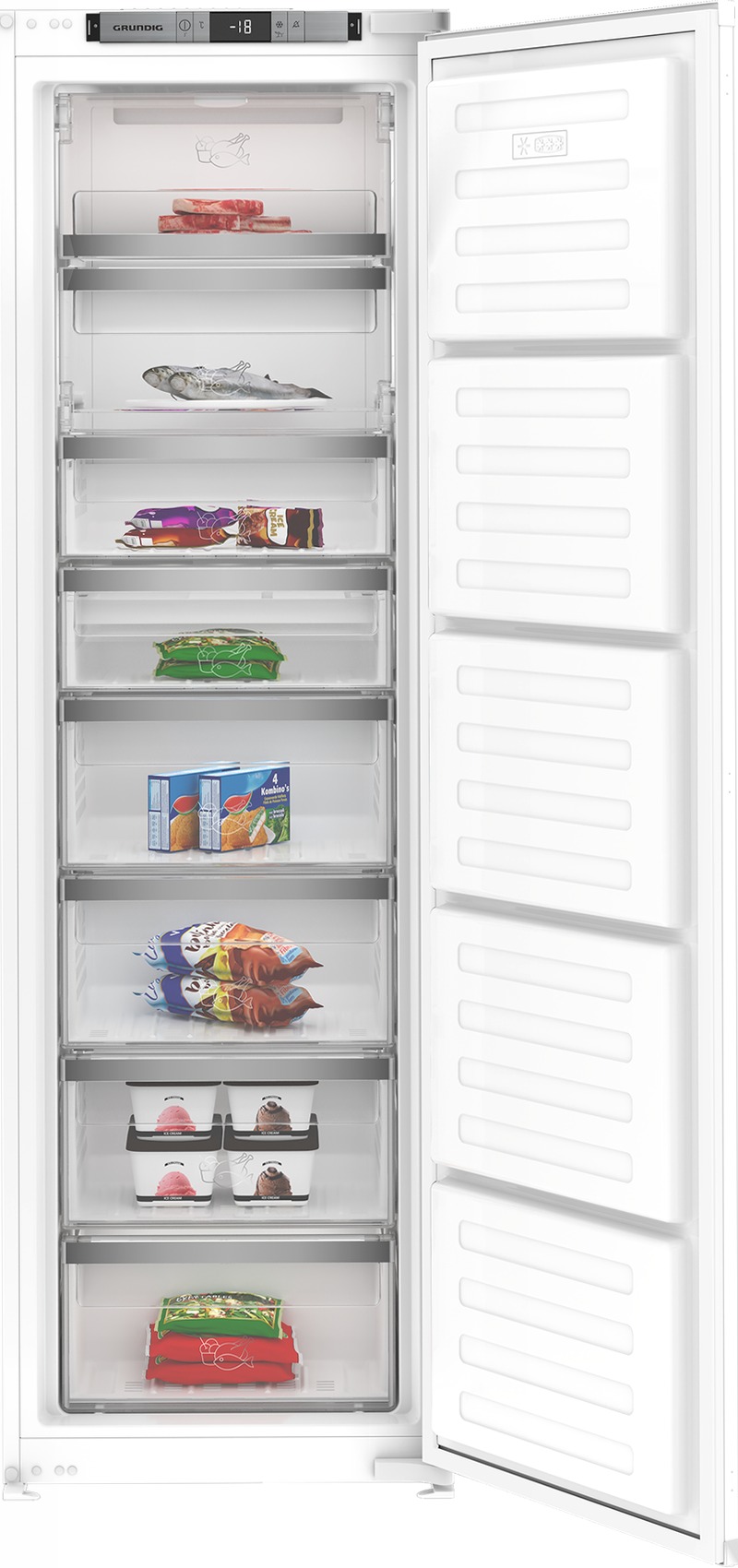Congelatore Incasso GFNI12430N Bianco 177.5lt