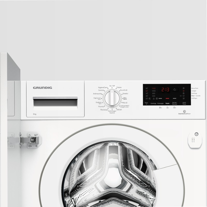 GWI3843WB - Lavatrici da Incasso Grundig 1400rpm 8kg Bianco