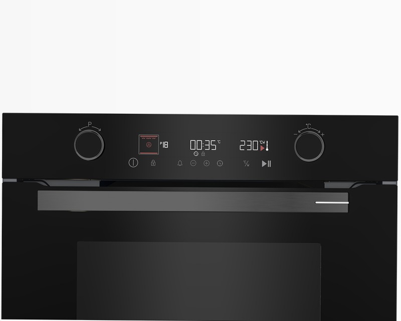 GEKW12400B | Forno Grundig con Illuminazione Alogena A Nero