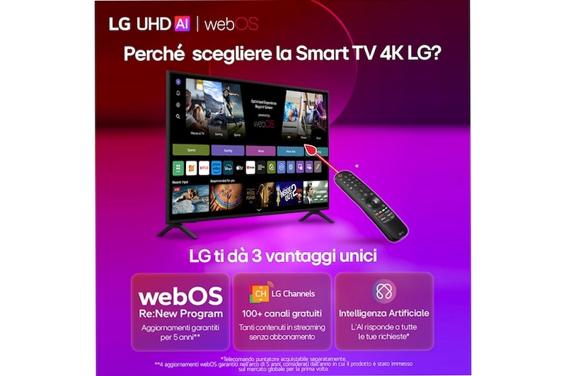 TV UHD LG Serie UR75 50'' Beige HD