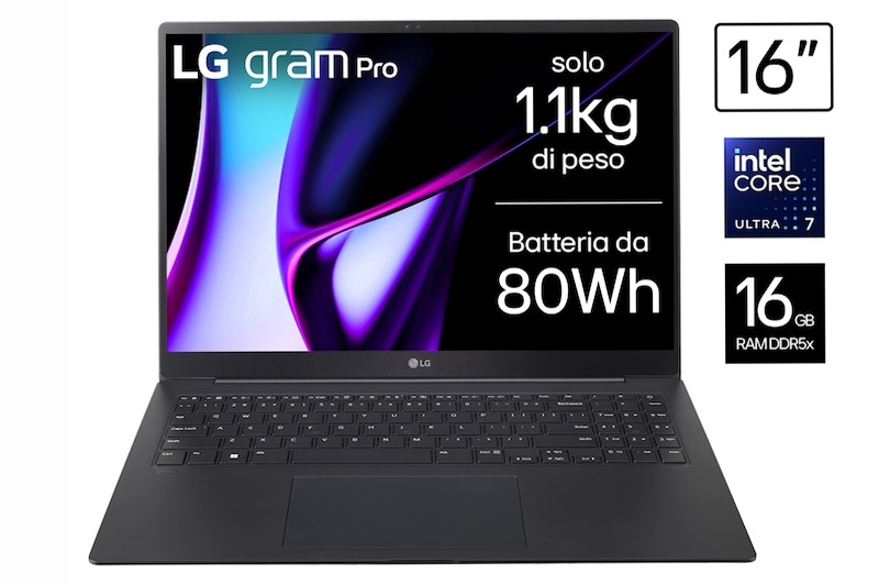 LG gram 16Z90Q | Windows 11 Home | 16" 16:10 | Intel® Core™ i7 | RAM 16GB | SSD 1TB | 1199g 16