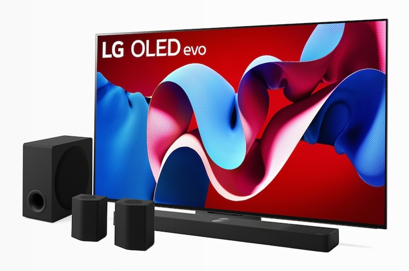 TV 83 pollici LG OLED evo AI C4 4K + Soundbar Home Theater LG S95TR HD