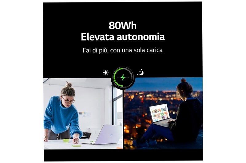 Offerta Bundle: Notebook gram Style 16” OLED + Monitor Portatile gram +view 16” - 16Z90RS-GV.16MR70 | LG Italia 16 512GB SSD Windows