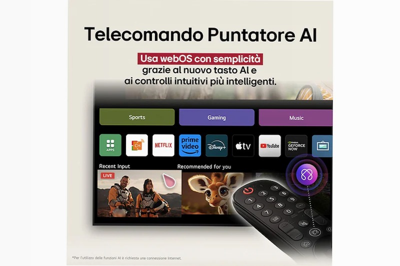 TV 86 pollici LG QNED evo AI QNED86 MiniLED 4K Smart TV 2025 - 86QNED86A6A | LG Italia 86" HD Mini-LED