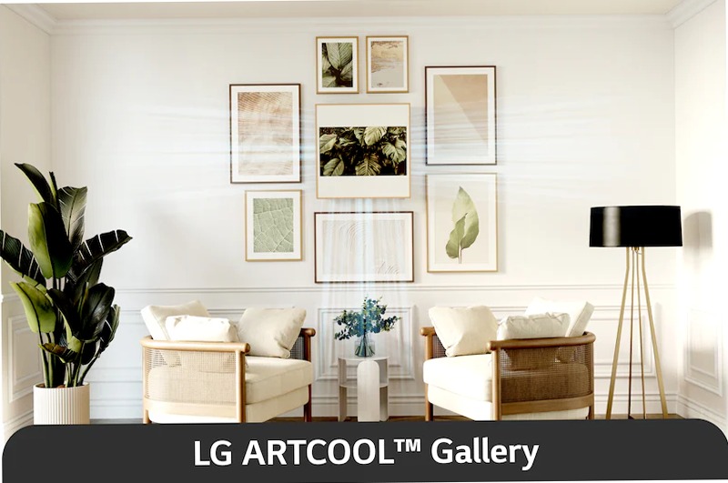 Condizionatore monosplit ARTCOOL Gallery LCD | 9000 BTU | Raffrescamento, Riscaldamento, Flusso aria 3D, Wi-Fi A