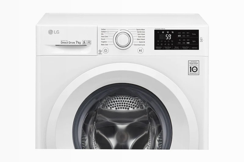 LG Lavatrice 7 kg Oblò Bianco - F4J5QN3W 1400rpm 7kg