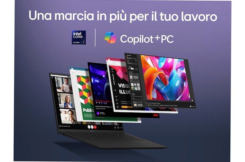 Notebook gram 17" Copilot+ PC, Windows 11 Home, Ultra 7, 32GB RAM, 1TB SSD, Nero | LG Italia 32 1TB SSD