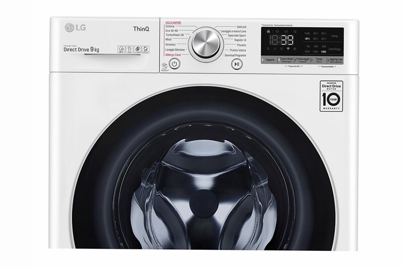 Lavatrice 9kg Classe AAA | F4WV709S1E | Lavatrici | LG Italia Bianco