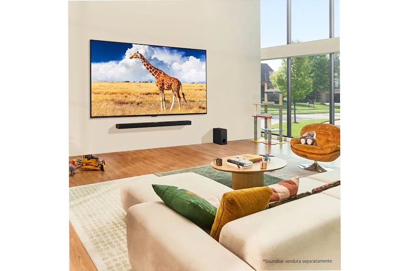LG QNED86 4K Smart TV 65 pollici Beige 65" HD