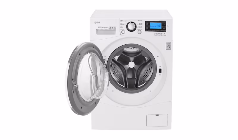 LG Lavatrice TurboWash™ 12 Kg Oblò Cromato - FH495BDN2 1400rpm 12kg Acciaio
