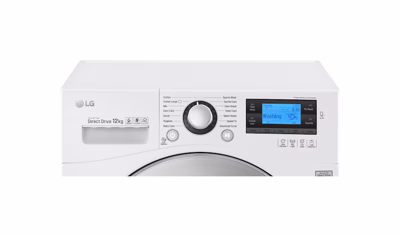 LG Lavatrice TurboWash™ 12 Kg Oblò Cromato - FH495BDN2 1400rpm 12kg Acciaio