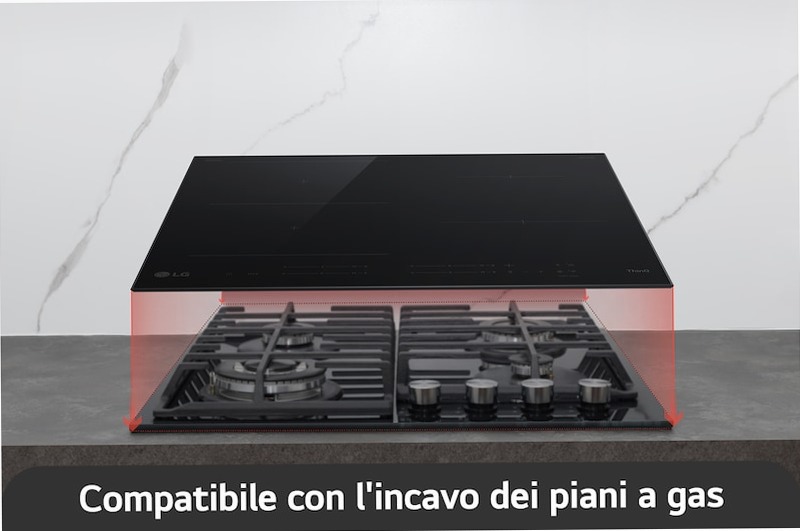 Piano cottura induzione LG CBIZ2432B Nero A