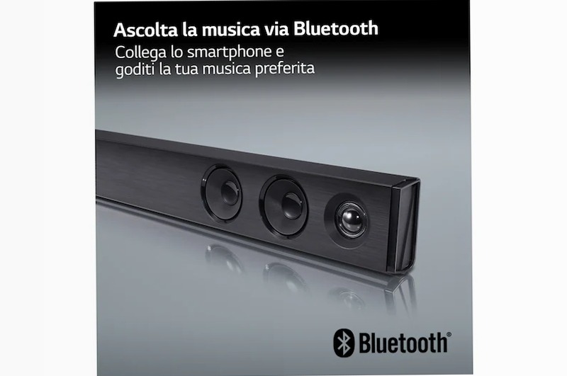 LG Soundbar SQC2 I 300W I 2.1 canali I Dolby Digital, Subwoofer wireless, Bluetooth, USB, Ottico, Jack 3,5mm - SQC2 | LG Italia