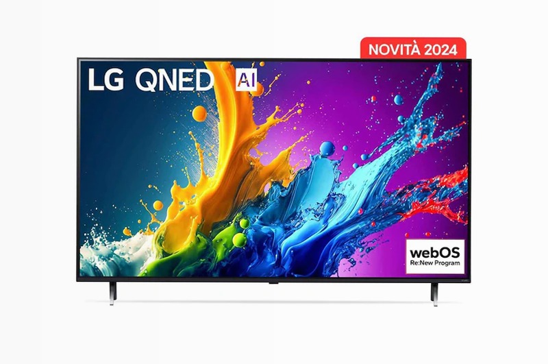 TV 43 pollici LG QNED80 4K Smart TV 2024 Beige