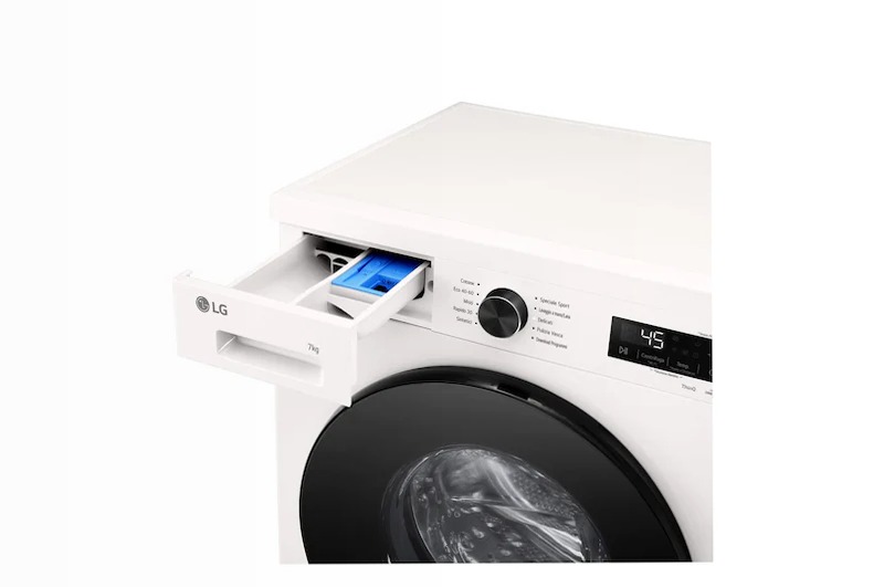 Lavatrice Slim 7kg Next AI DD™ | Serie X5 Classe A -30% | 1200 giri, Wi-Fi, AI Wash, Vapore, TurboWash Bianco
