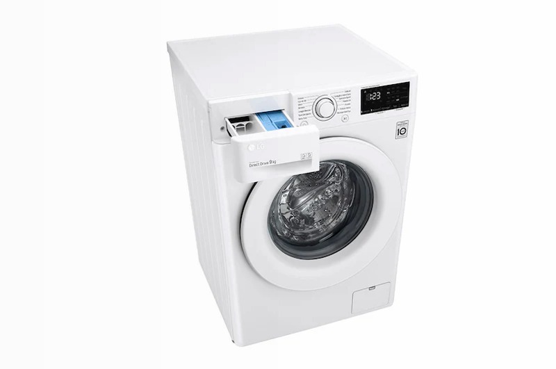 Lavatrice 9kg AI DD™ LG V3 - Classe B 1400rpm Bianco