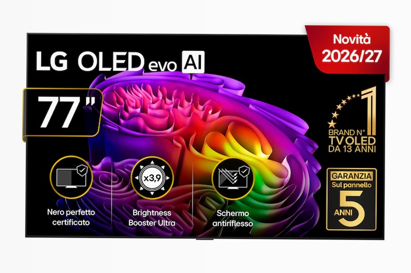 tv 77 pollici LG OLED evo AI G6 4K Smart TV 2026 - OLED77G64LW.API | LG Italia 77" HD