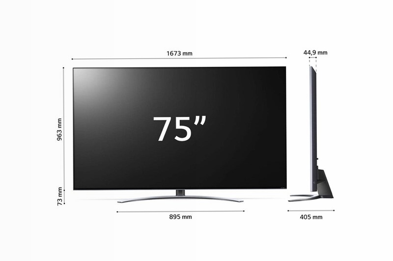 LG QNED MiniLed 75'' Serie QNED87 Nero 4K Mini-LED