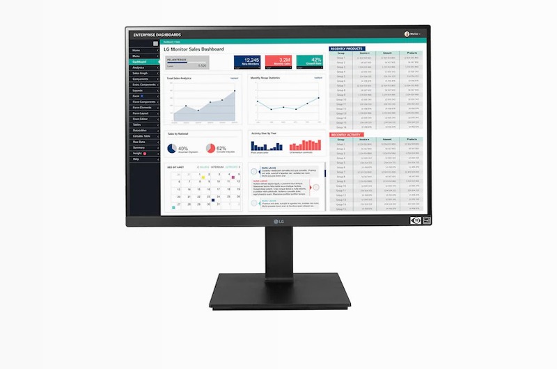 LG Business Monitor 24" Nero IPS 1920 x 1200
