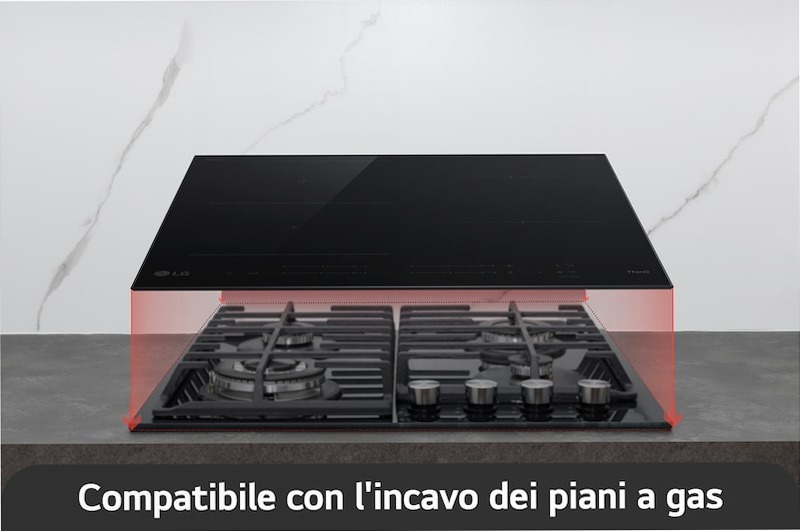Piano cottura induzione LG CI7Z2437BA Nero A 4