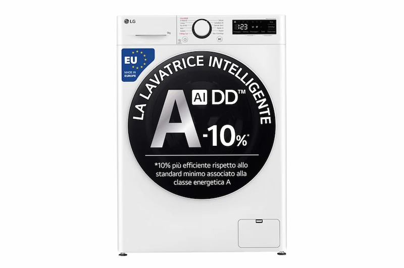 LG F4R5009TSWW Lavatrice Classe A-10% White 1400rpm 9kg Bianco