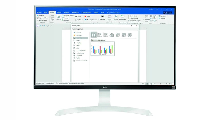 LG Monitor PC IPS 27" Beige 3840 x 2160