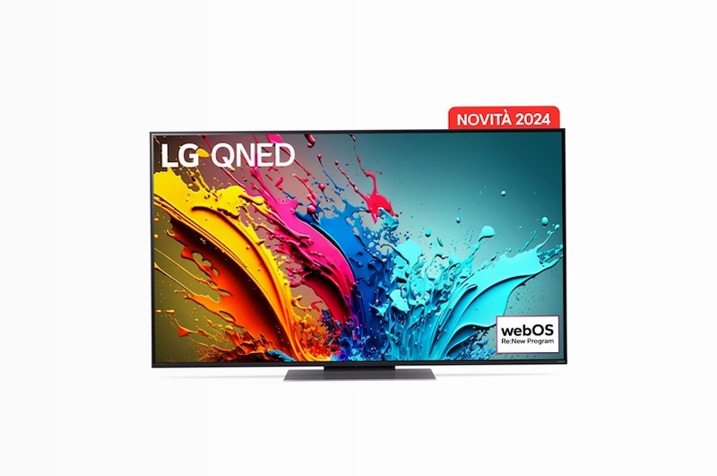 LG QNED86 4K Smart TV 55 pollici Beige 55" HD