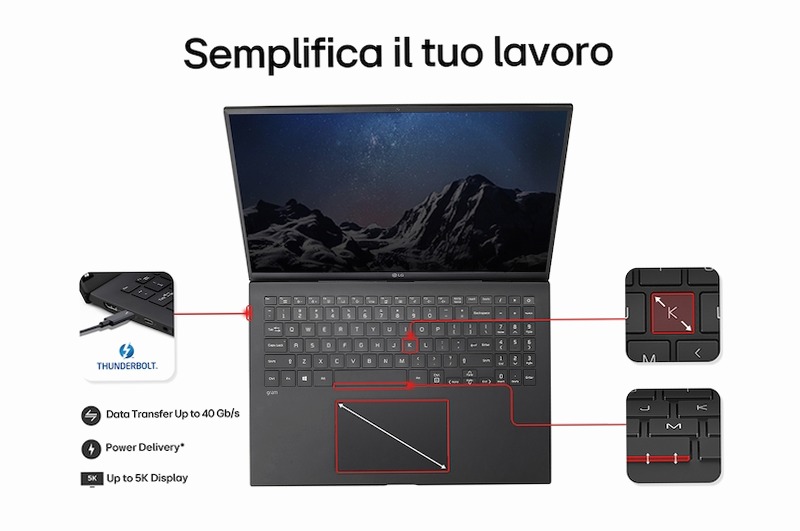 Notebook gram 16" 16 Windows