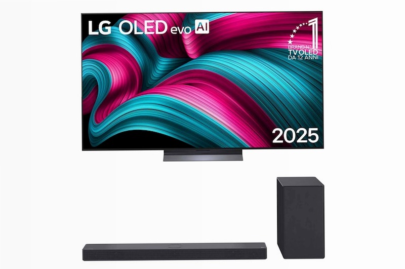 Offerta Kit Esclusivo: TV 65 pollici LG OLED evo AI C5 4K + Soundbar SC9S | 3.1.3 canali, 400W | LG Italia 65" HD