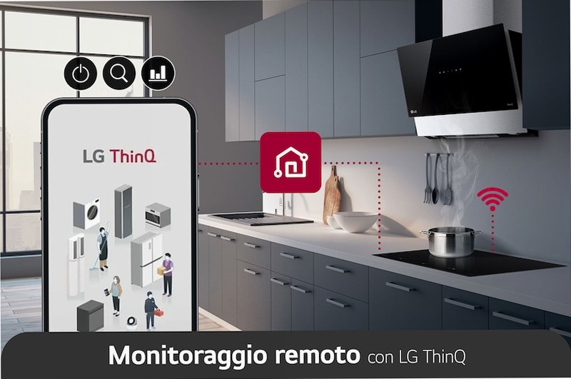 Piano Cottura a Induzione 60cm 4 zone | CBIZ2435B | LG Italia Nero