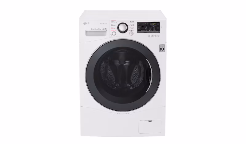 LG Lavatrice TurboWash™ 8 Kg -40% Lavaggio a vapore Oblò Silver 1400rpm 8kg Argento