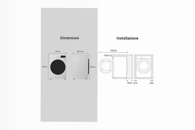 Lavatrice 9kg AI DD™ - Serie R7 Classe A 1400rpm 7kg