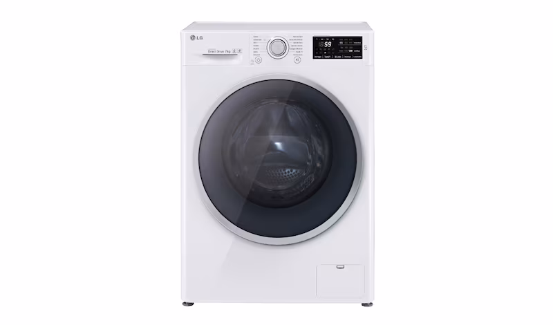 LG Lavatrice Slim TurboWash™ 7 kg Oblò Ring Cromato 7kg Acciaio