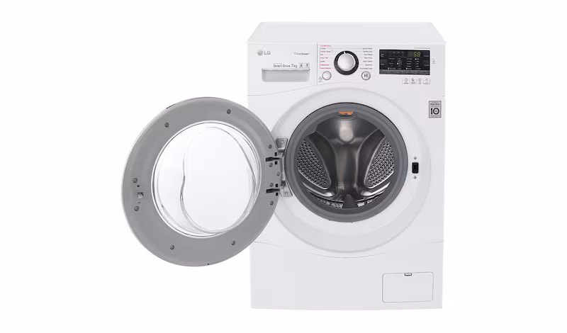 LG Lavatrice Slim TurboWash™ 7 Kg Oblò Silver 7kg Argento