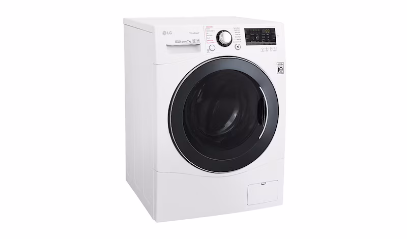LG Lavatrice Slim TurboWash™ 7 Kg Oblò Silver 7kg Argento