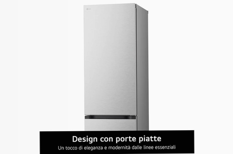 Frigorifero LG GBV7280BMB Classe B Acciaio Combinato