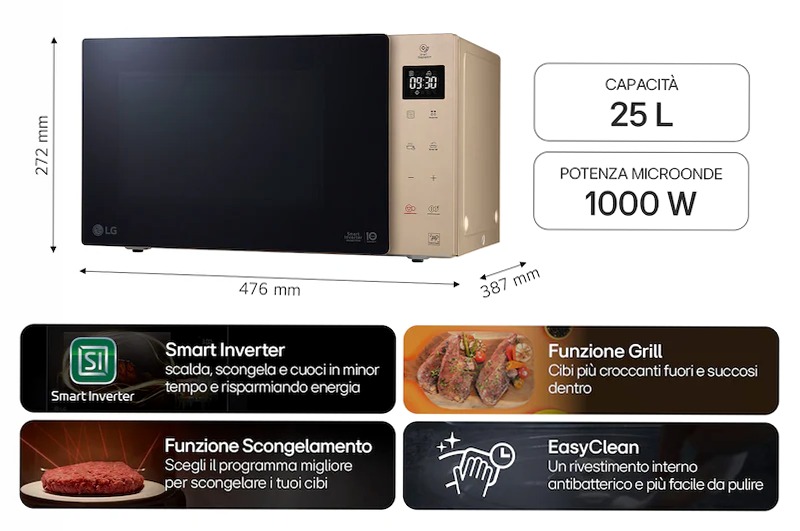 Microonde LG NeoChef 25 Litri 1000W