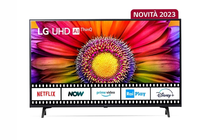 TV UHD LG Serie UR80 43" Beige HD