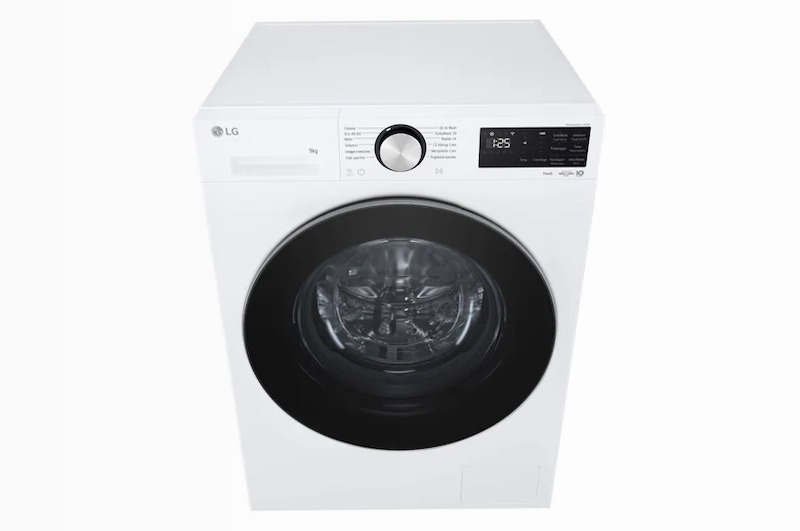 Lavatrice smart 9kg Serie X5 - Classe A 40% | 1400 giri, Wi-Fi, 6 Motion Direct Drive 1400rpm Bianco