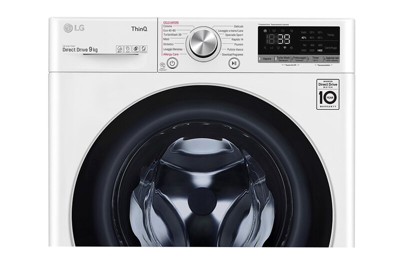 Lavatrice AI DD™ Serie V7 - Classe A/A/A 1400rpm 9kg Bianco