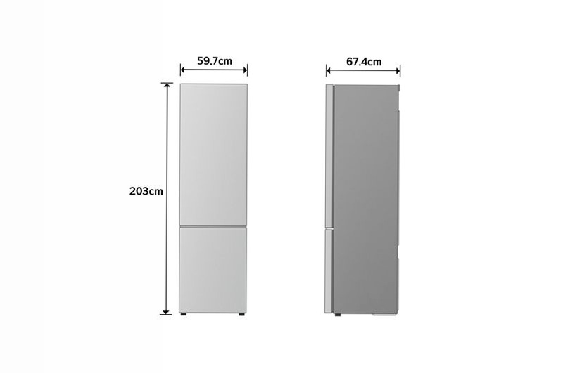 Frigorifero combinato Fit & Max 60cm A 375lt